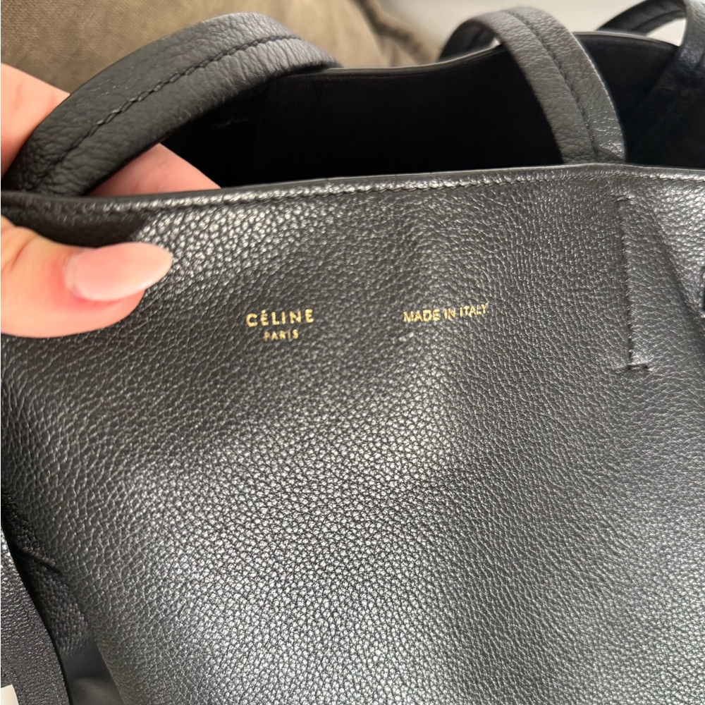 Celine Black Tote Bag Sleek Minimalist Design - Picture 7 of 8